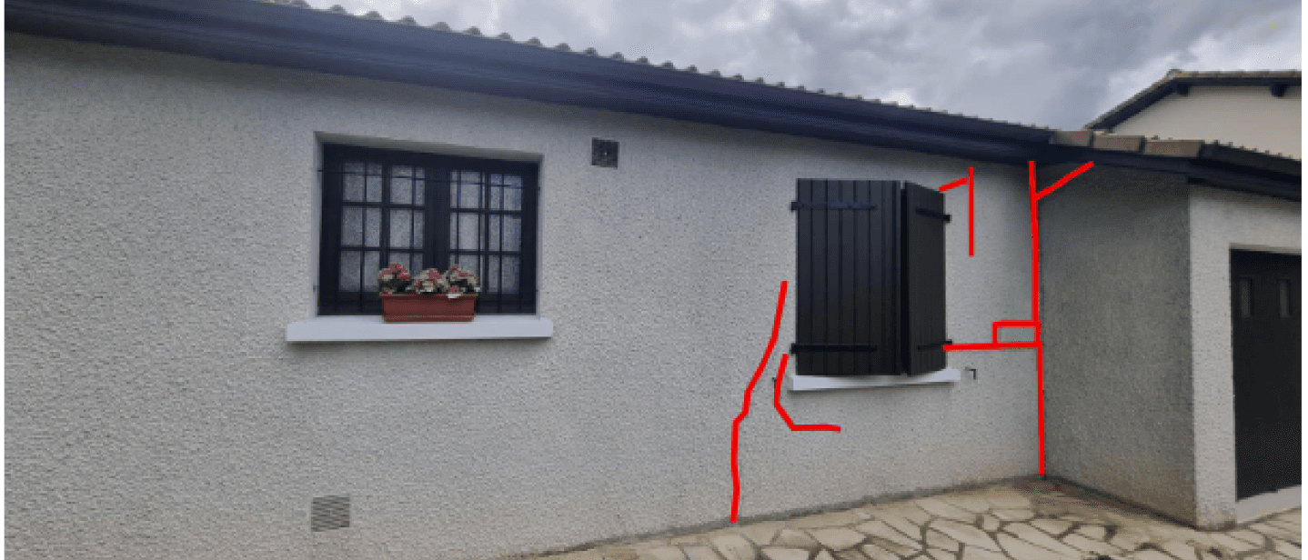 Avis d’expertise avant vente concernant des fissures sur la façade nord d’une maison - TARBES